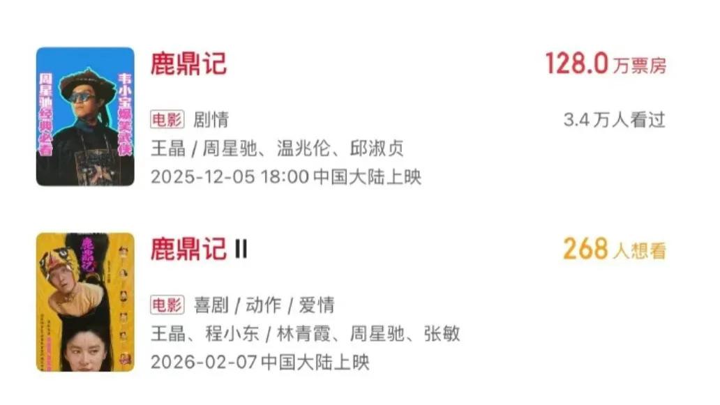 炒冷饭还是爷青回？周星驰《鹿鼎记2》重映，票房能破百万吗？