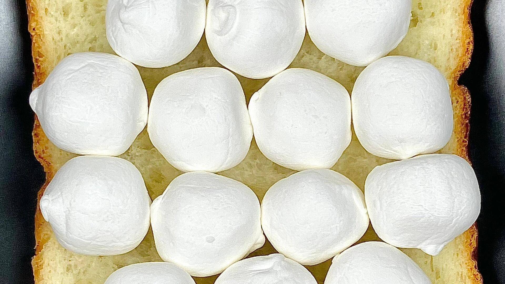 云朵魔法！吐司铺棉花糖的梦幻吃法，5分钟搞定甜蜜暴击