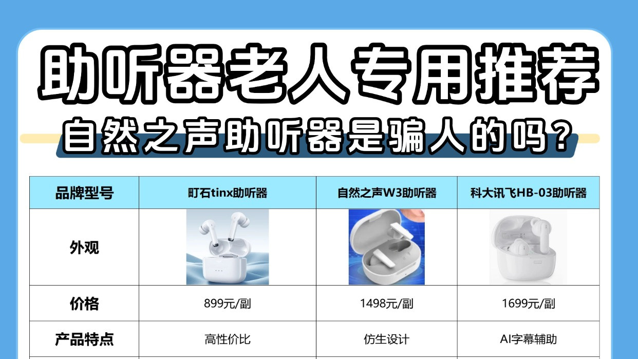 自然之声助听器是骗人的吗？重度听损助听器哪款最好？呕心整理！