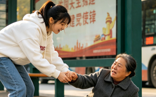 女大学生扶摔倒大娘被讹7000, 她笑着付钱, 几天后大娘家里彻底炸锅…