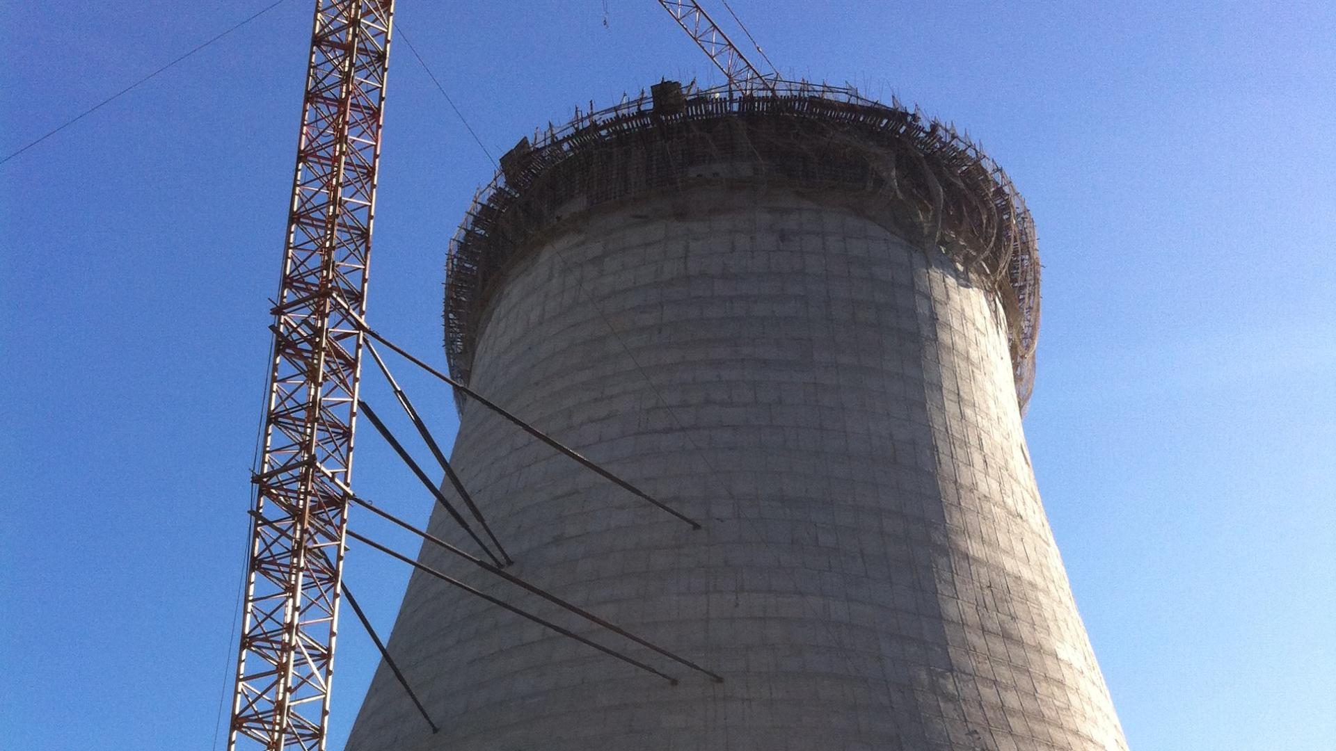 凉水塔新建施工完工 结构完整运行达标