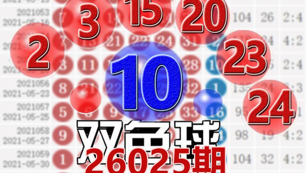 双色球26025期开奖结果：蓝球10，7注一等奖