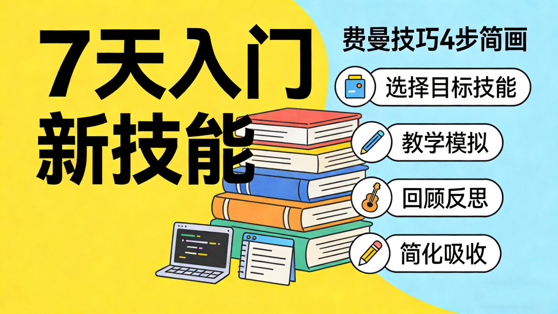 立刻收藏！如何用费曼技巧，7天内快速入门新技能