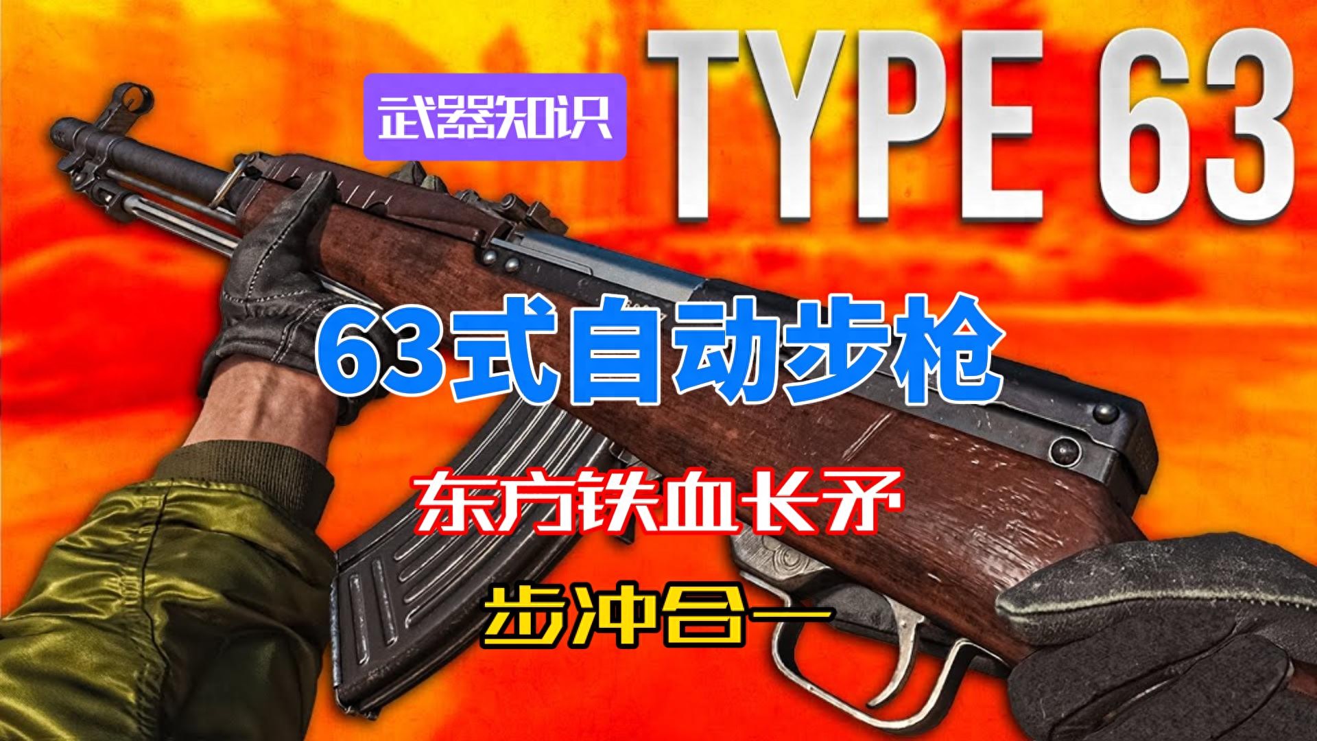 63式自动步枪 东方铁血长矛 集步枪之精准与冲锋枪火力于一体