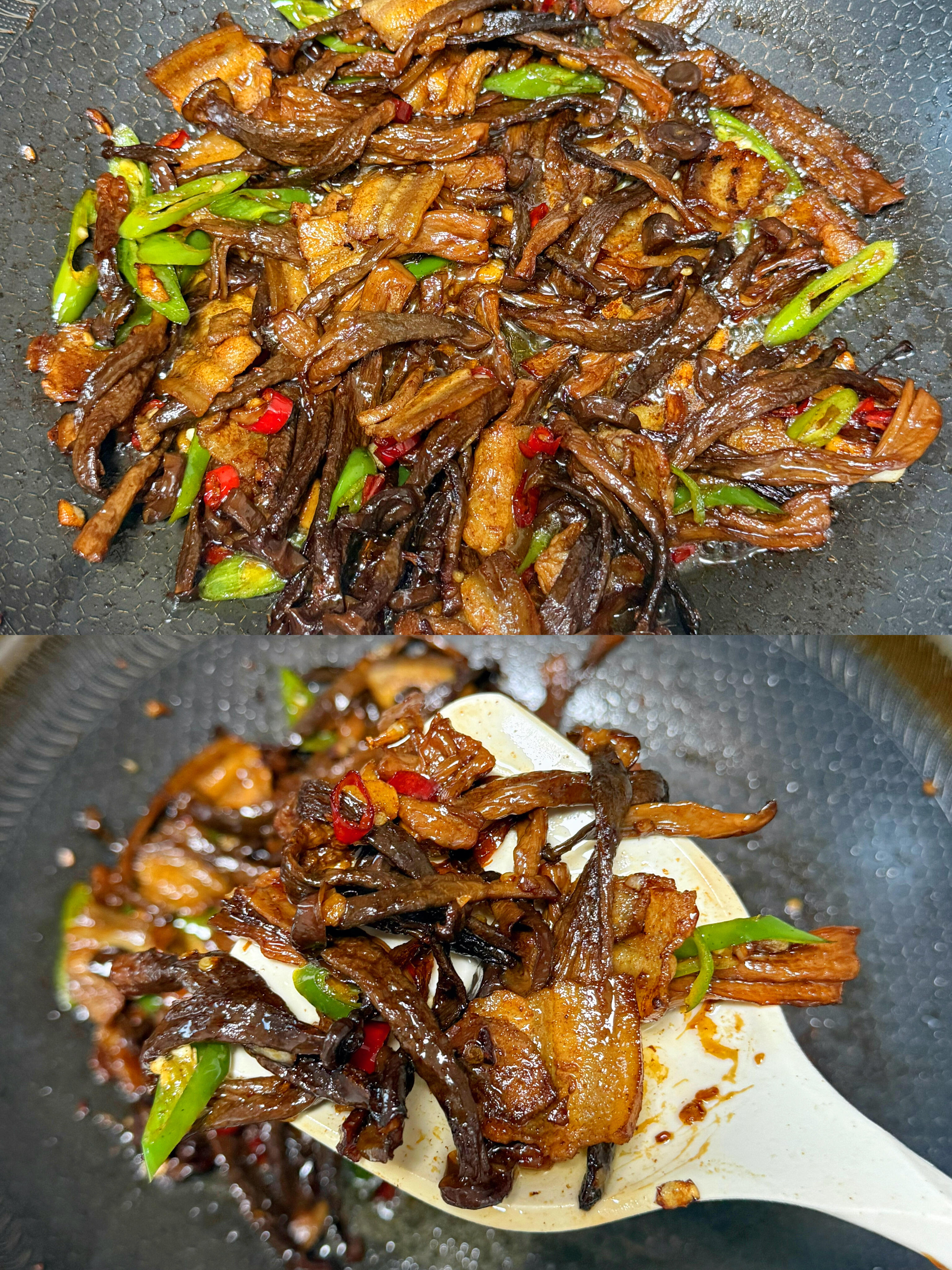 鹿茸菇炒五花肉✨鲜到上头，配米饭炫两碗
谁懂啊！鹿茸菇和五花肉搭配在一起，简直是