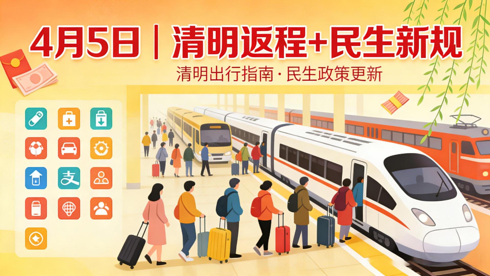 4 月 5 日提醒｜清明后这 5 条民生新规，关乎你的钱袋子，别错过