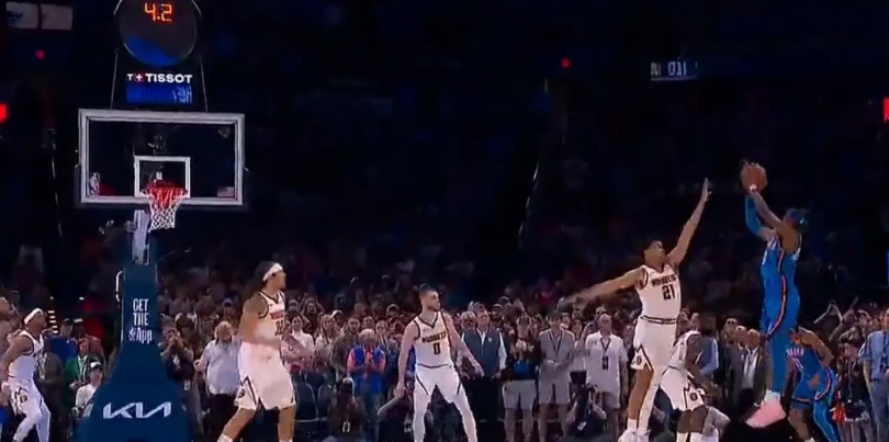 掘金队还有何话说？

今天的对决，雷霆队没有杰伦-威廉姆斯、霍姆格伦、哈腾、卡鲁