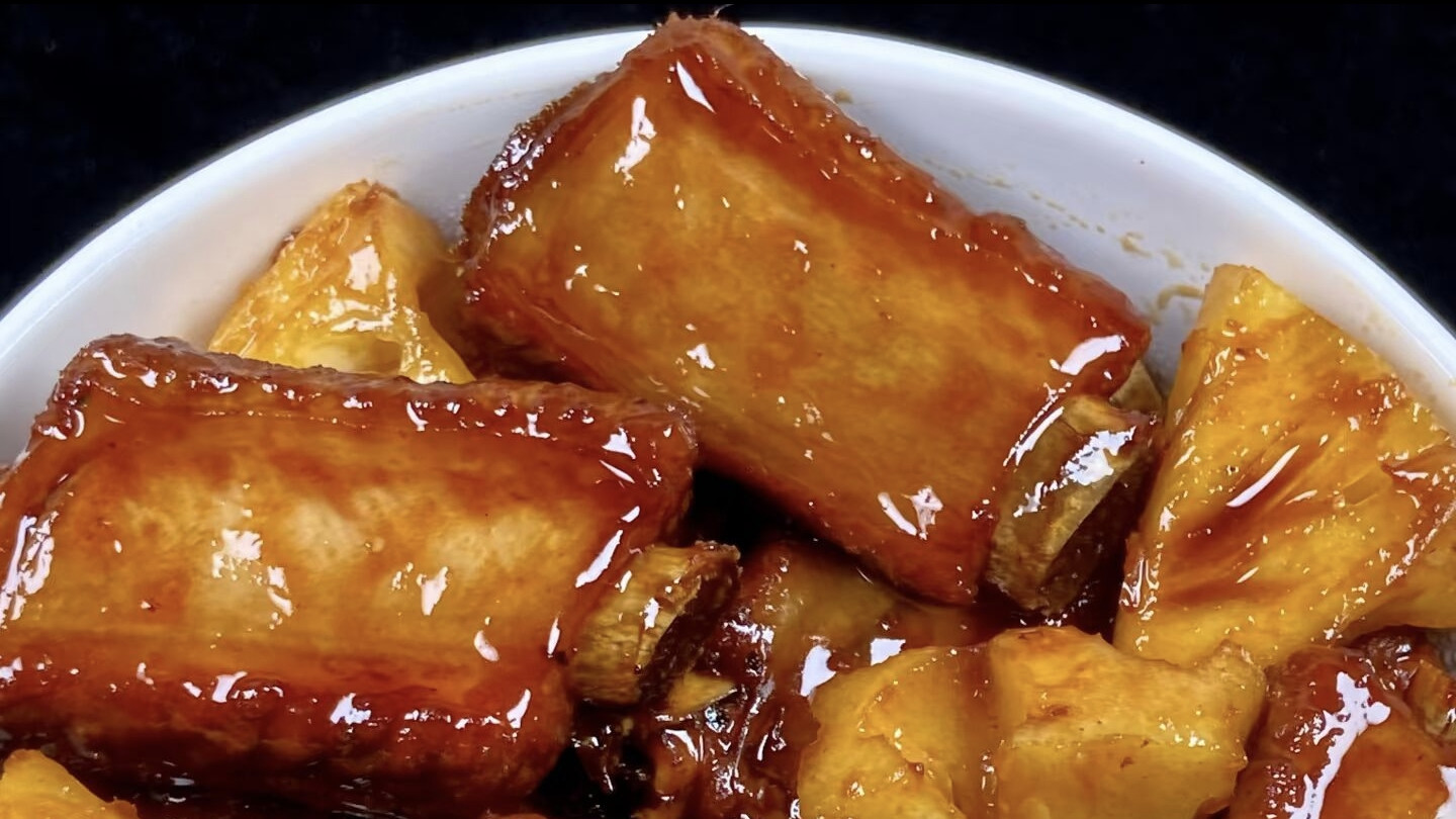 口水直流！ 春日限定美味，菠萝排骨这样做，香迷糊了。