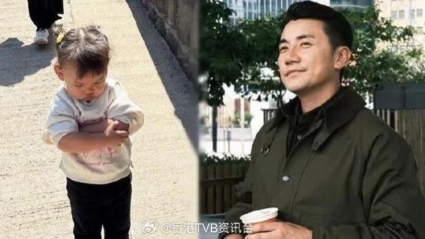 洪永城小女儿发脾气拒绝牵手