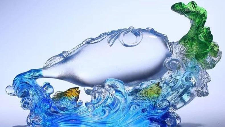 古法琉璃好彩头萝卜招财摆件：琉璃藏福，吉韵盈庭