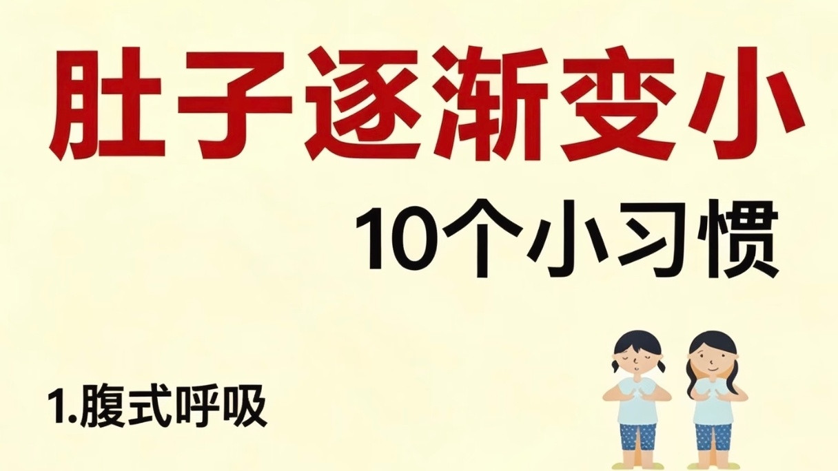 产后肚子松垮难消？这10个听起来离谱却超管用的“懒人”小习惯，帮你悄悄找回平坦小腹