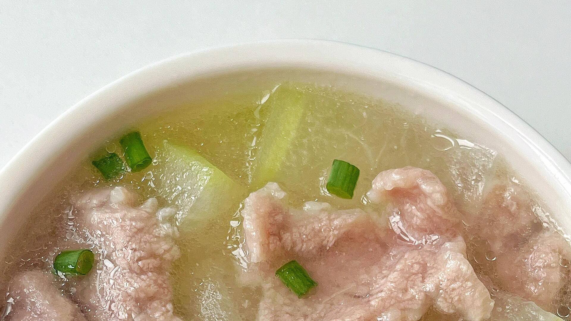 冬瓜滑肉汤，夏天就要喝这一口鲜