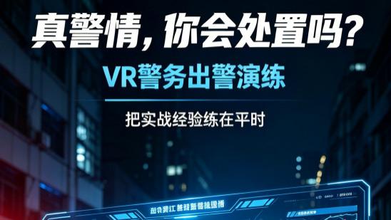 实战练兵风险高、警情练不全？VR警务出警模拟演练，破解一线执法训练难题