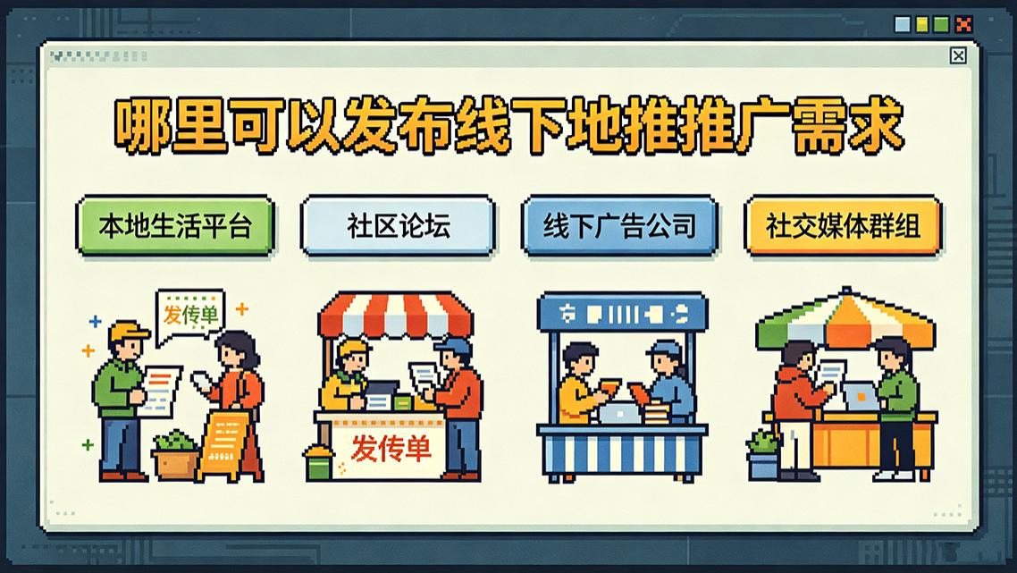 2026哪里发布线下地推需求？渠道实测与效率指南