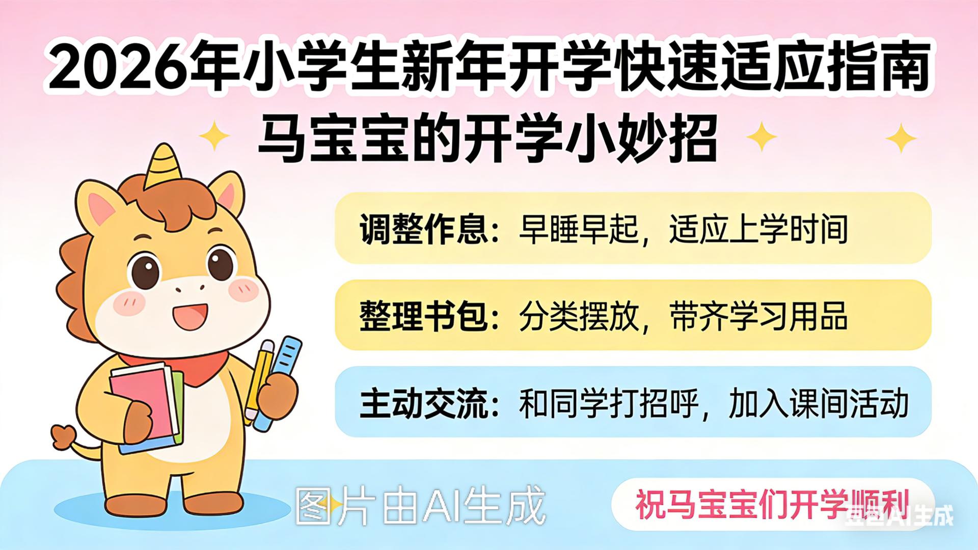 小学生新年开学季·快速适应指南