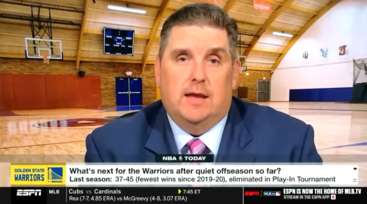 ESPN记者Brian Windhorst在节目中谈勇士过去几个月接连错失球星：