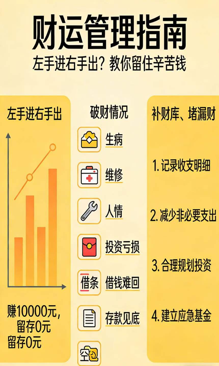 决定个人财运的四大要素：八字、大运、流年、风水
君子求财，取之有道，与道相悖，求
