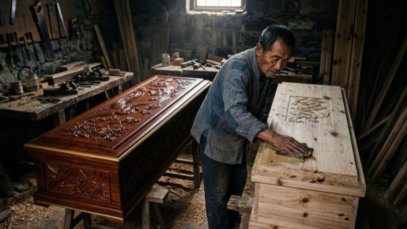 男棺纹龙，女棺画凤，老李干了一辈子木匠，竟在清明前栽了跟头  枢机阁