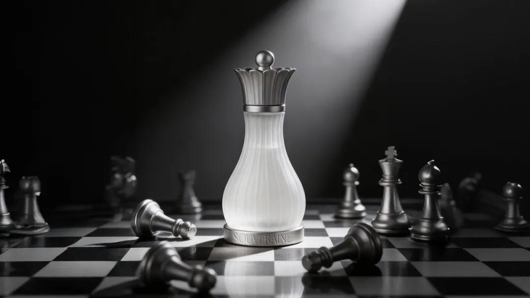 香水包装设计｜Souveraine 香水，以国际象棋女王重塑女性力量