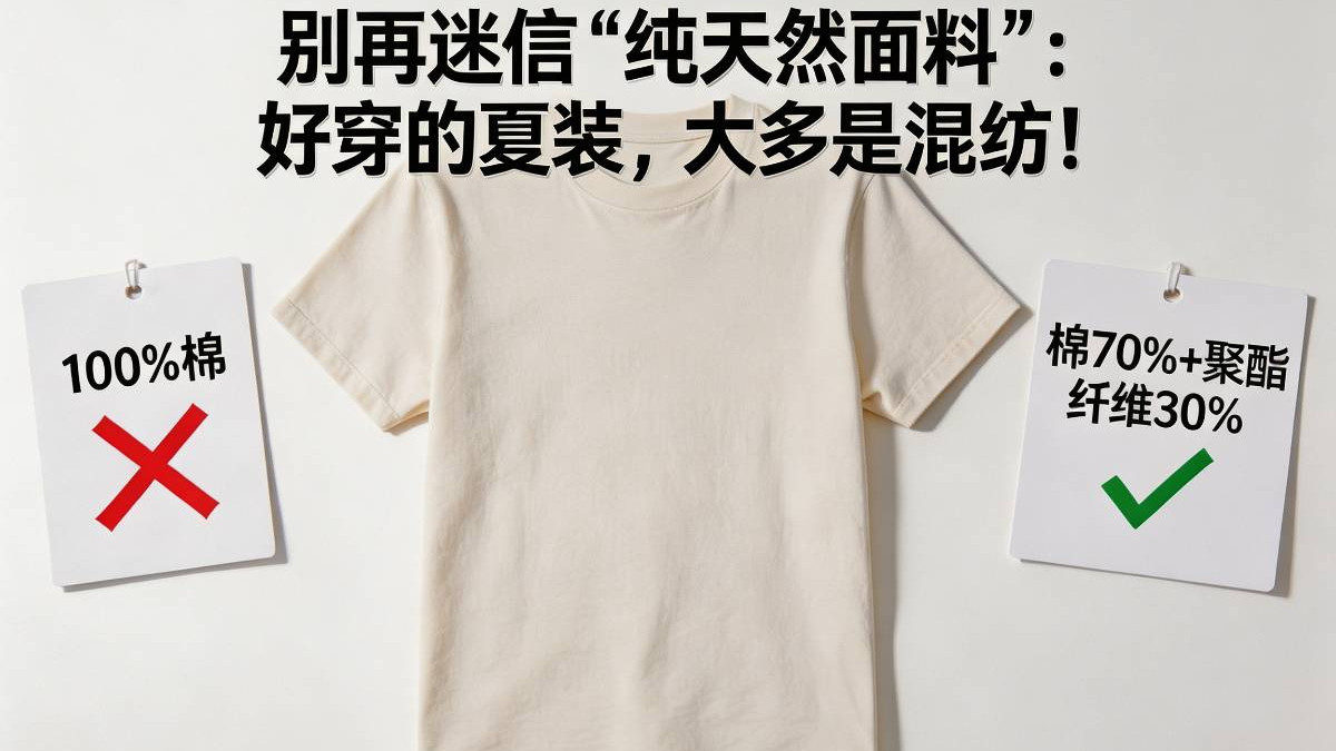 ​别再迷信“纯天然面料”：好穿的夏装，大多是混纺！