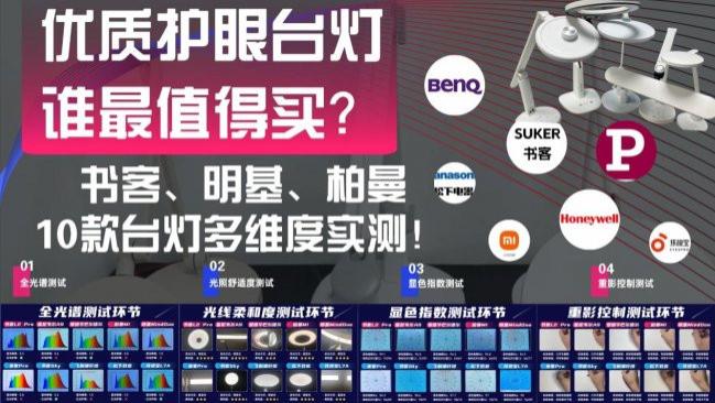儿童护眼灯哪款比较好？书客、柏曼、明基、霍尼韦尔、松下等十大大品牌实测！万字优缺点全拆解！