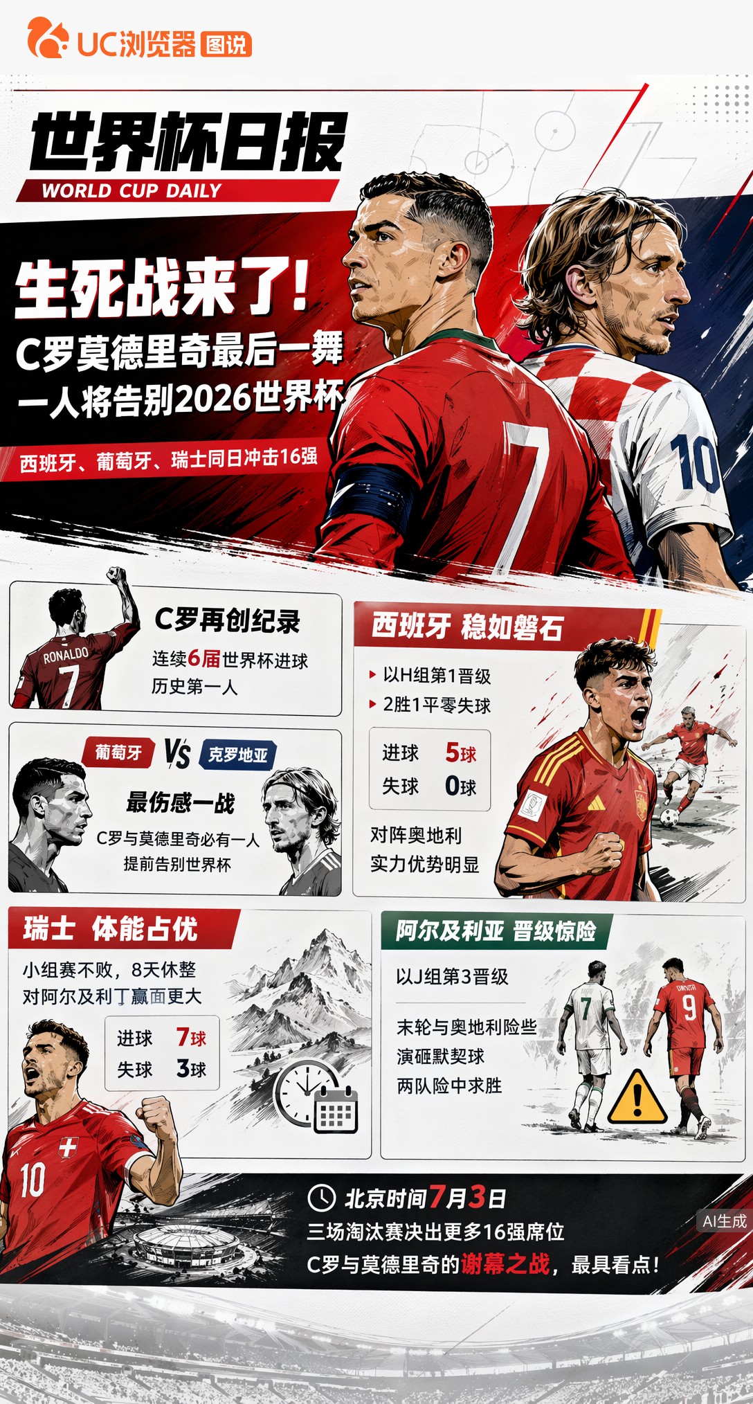 生死战来了！C罗莫德里奇最后一舞，一人将告别2026世界杯