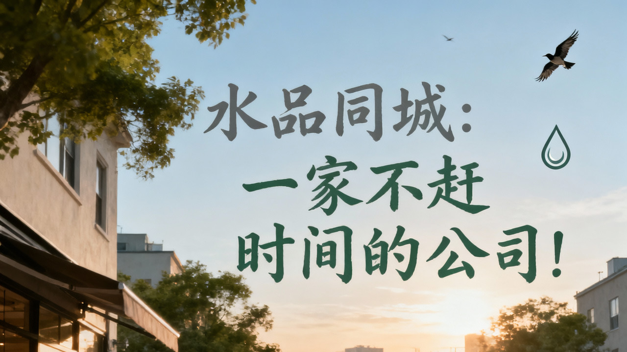 水品同城：一家不赶时间的公司