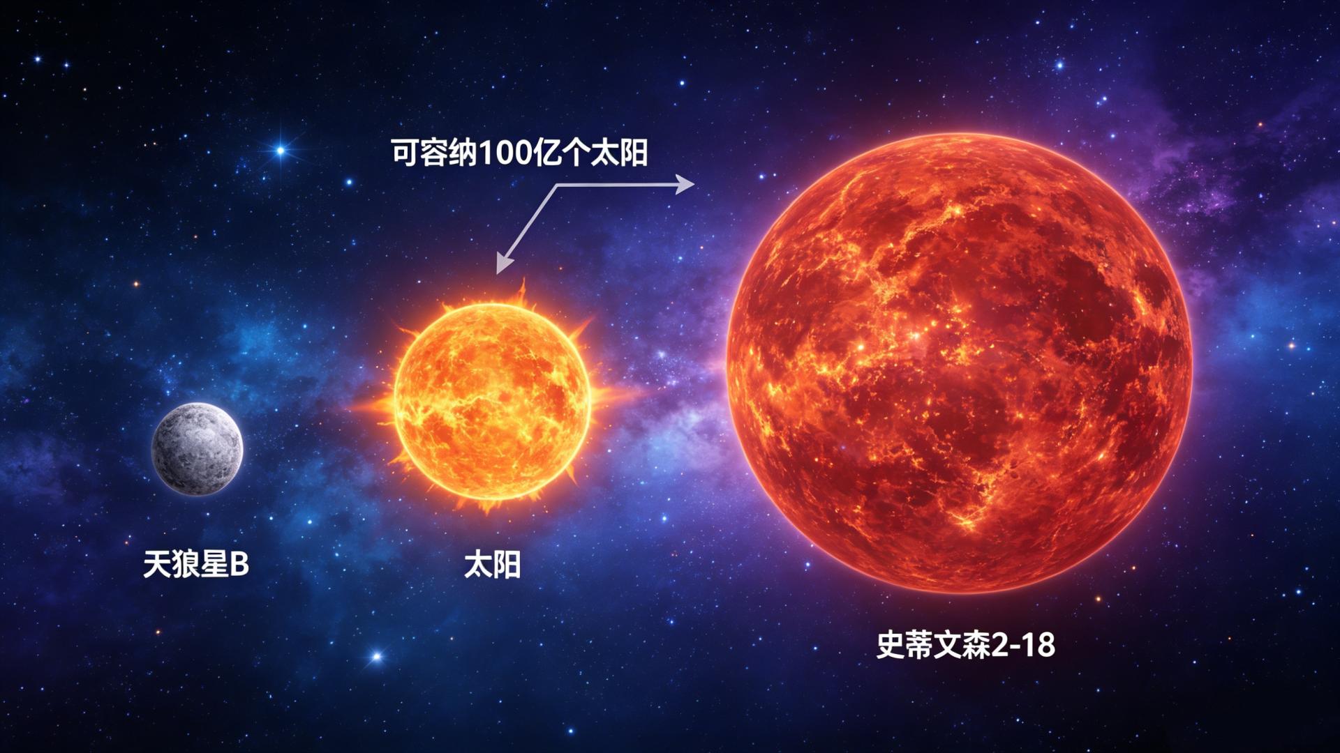 从白矮星到宇宙巨兽，看完才知道太阳有多渺小