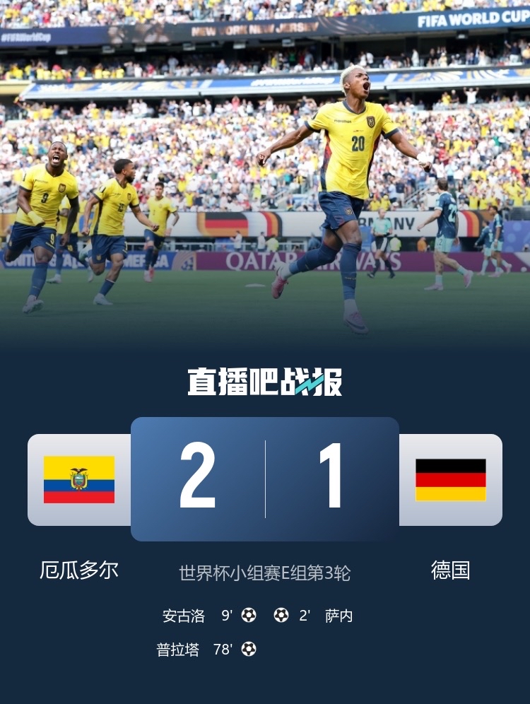 德国1-2厄瓜多尔，徐指导赛后点评，所言极是！

1.德国早已提前出线，球员求胜