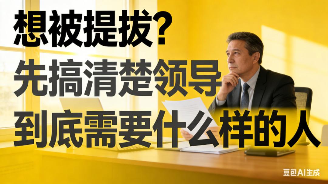 为什么提拔的总是别人？不是你不努力，是你没搞懂领导要什么