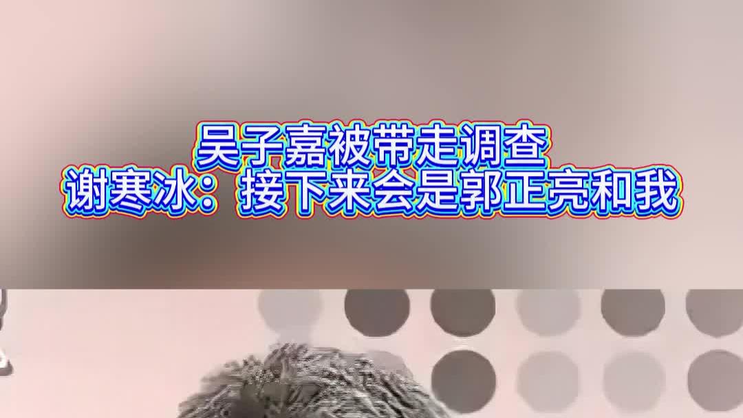 吴子嘉被带走调查，谢寒冰：接下来会是郭正亮和我
