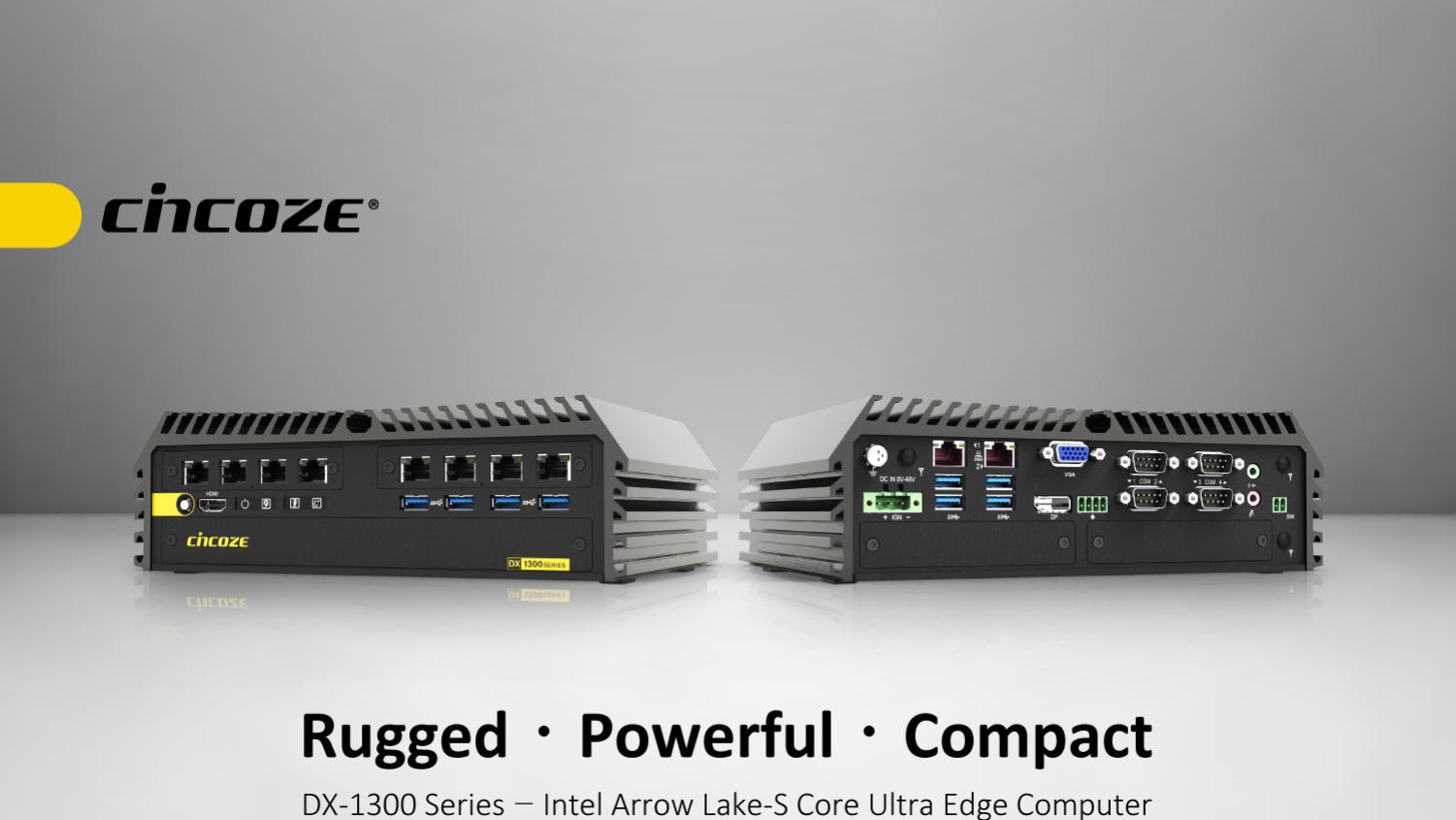 Cincoze 德承发表高性能紧凑型工控机 DX-1300：打造空间受限场域的关键边缘运算核心