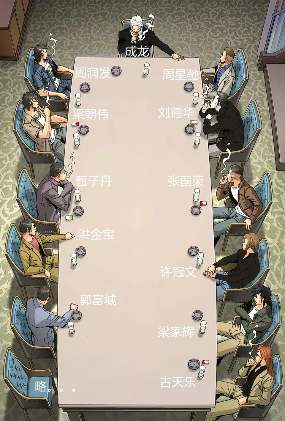 香港男演员座次图，妥不妥？