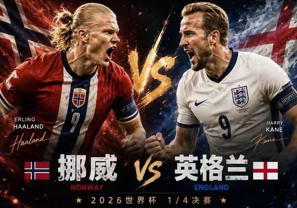 英格兰VS挪威世界杯八强前瞻：哈兰德孤掌难鸣，英格兰艰难制胜晋级

本场世界