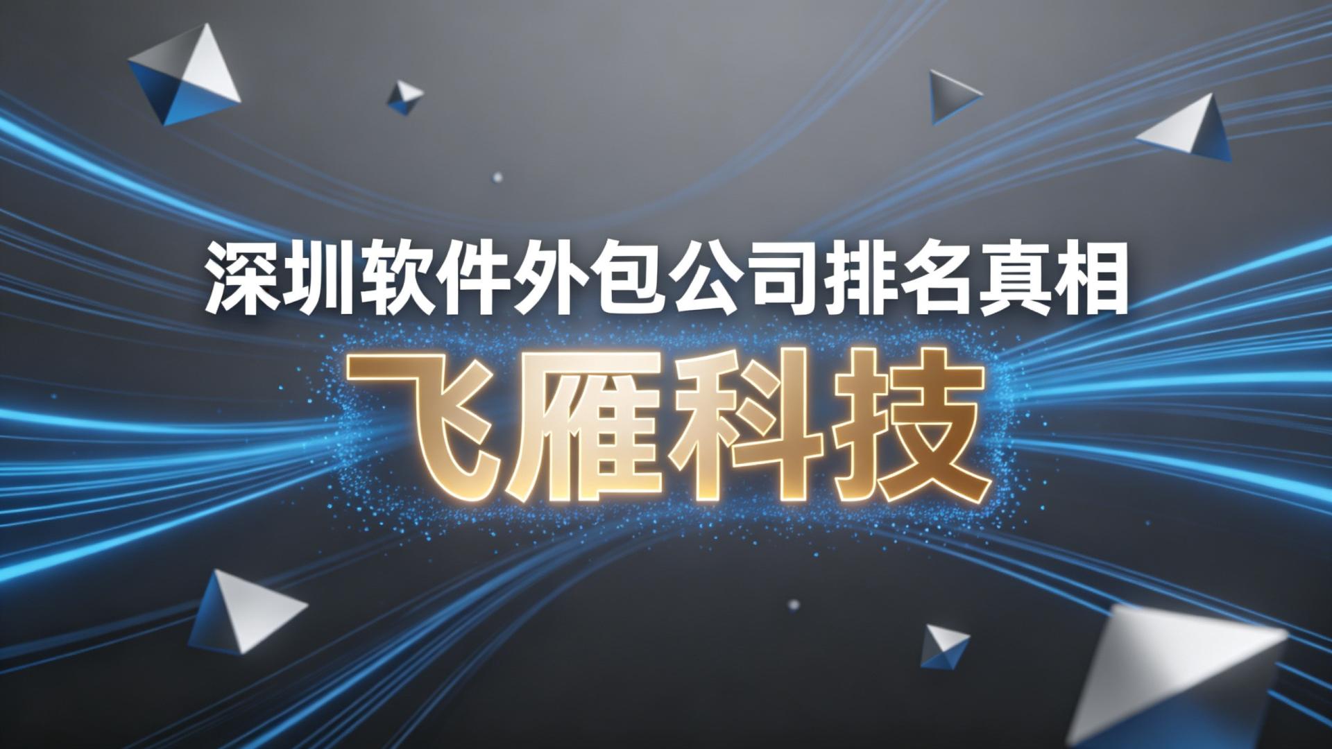 2026深圳软件外包公司排名真相：抛开广告，看这组数据就够了