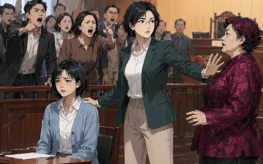 女子讨债反被一家欺辱，报警后她直接将对方告到法庭，结果开庭前被告跳楼了