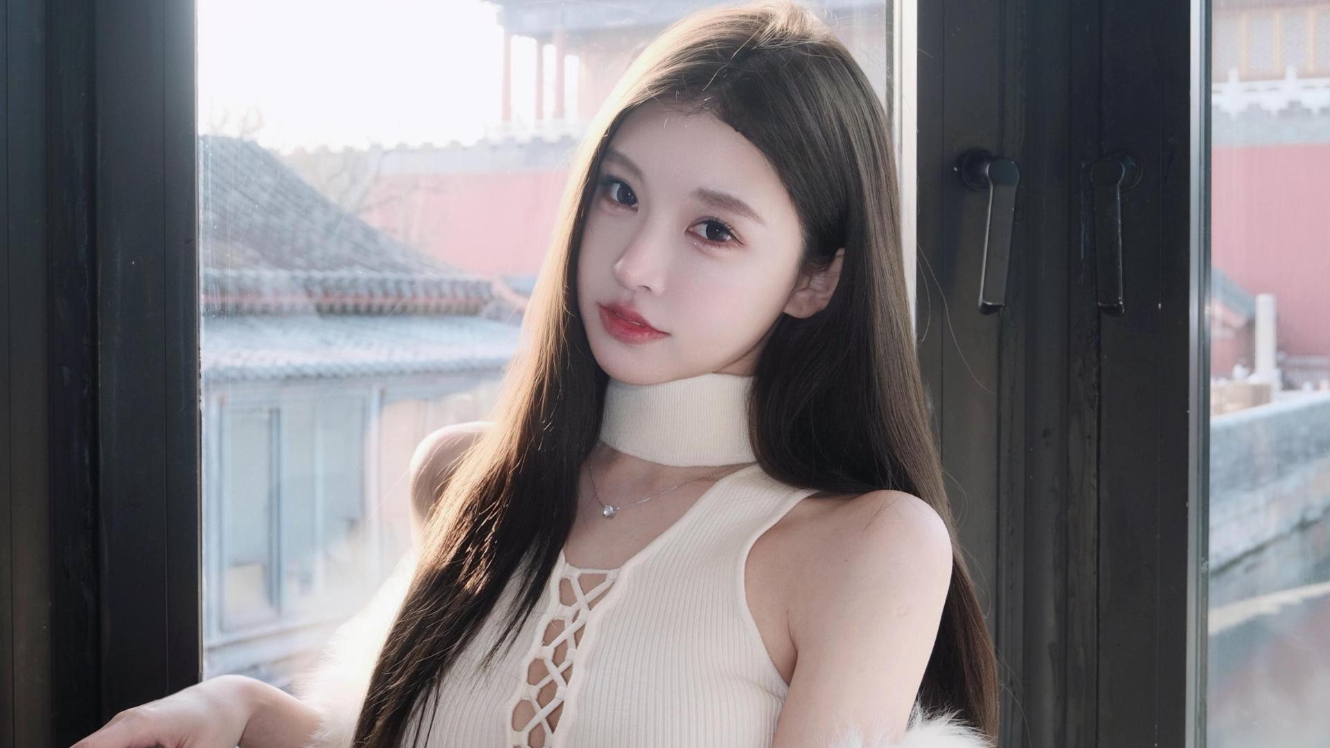 新中式连衣裙的极简风穿搭