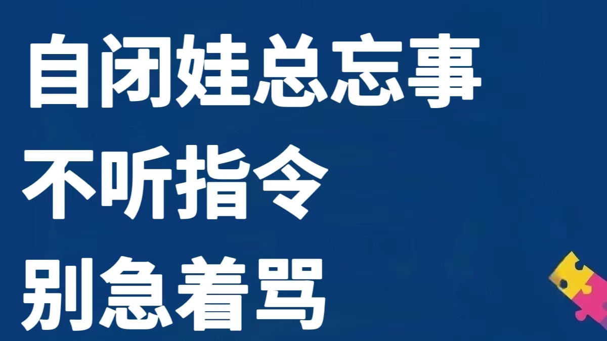 自闭症孩子总是不听指令？其实是身体在“求救”！