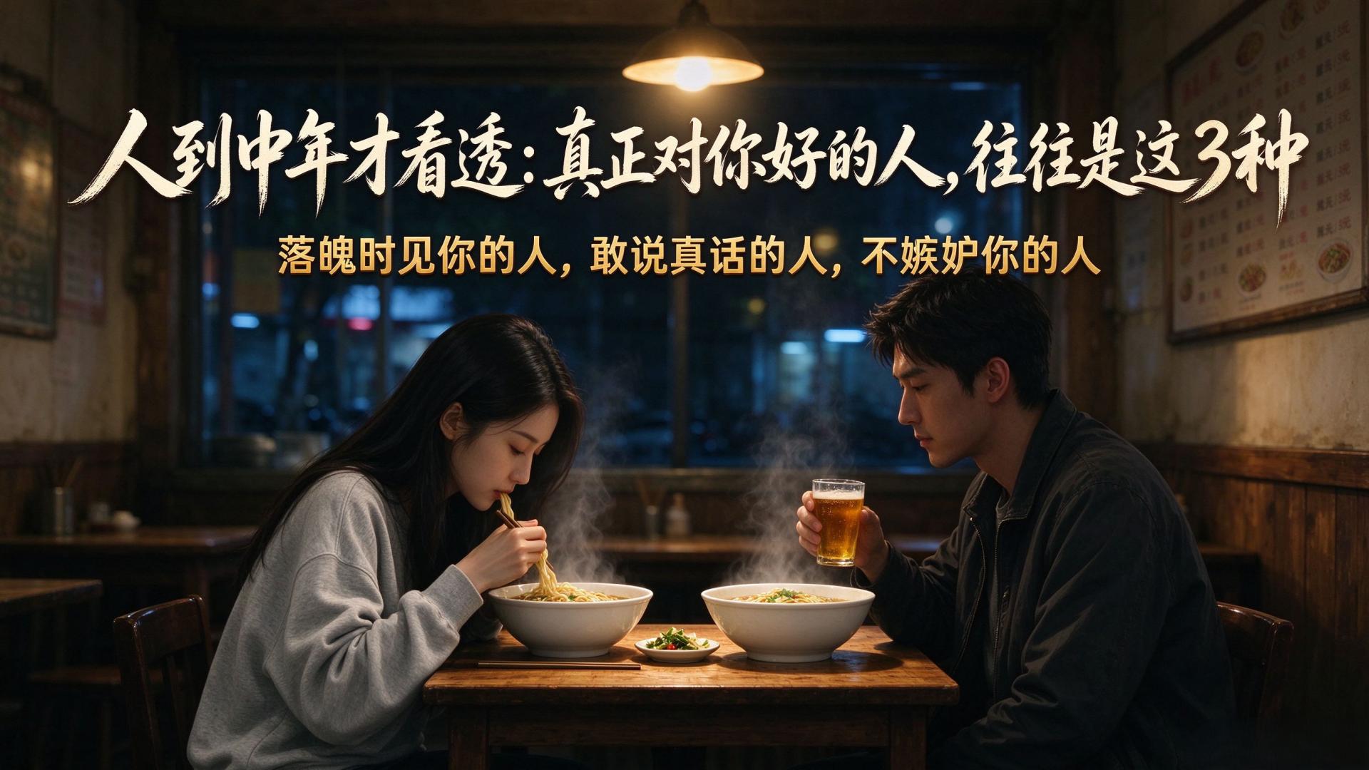 人到中年才看透：真正对你好的人，往往是这 3 种