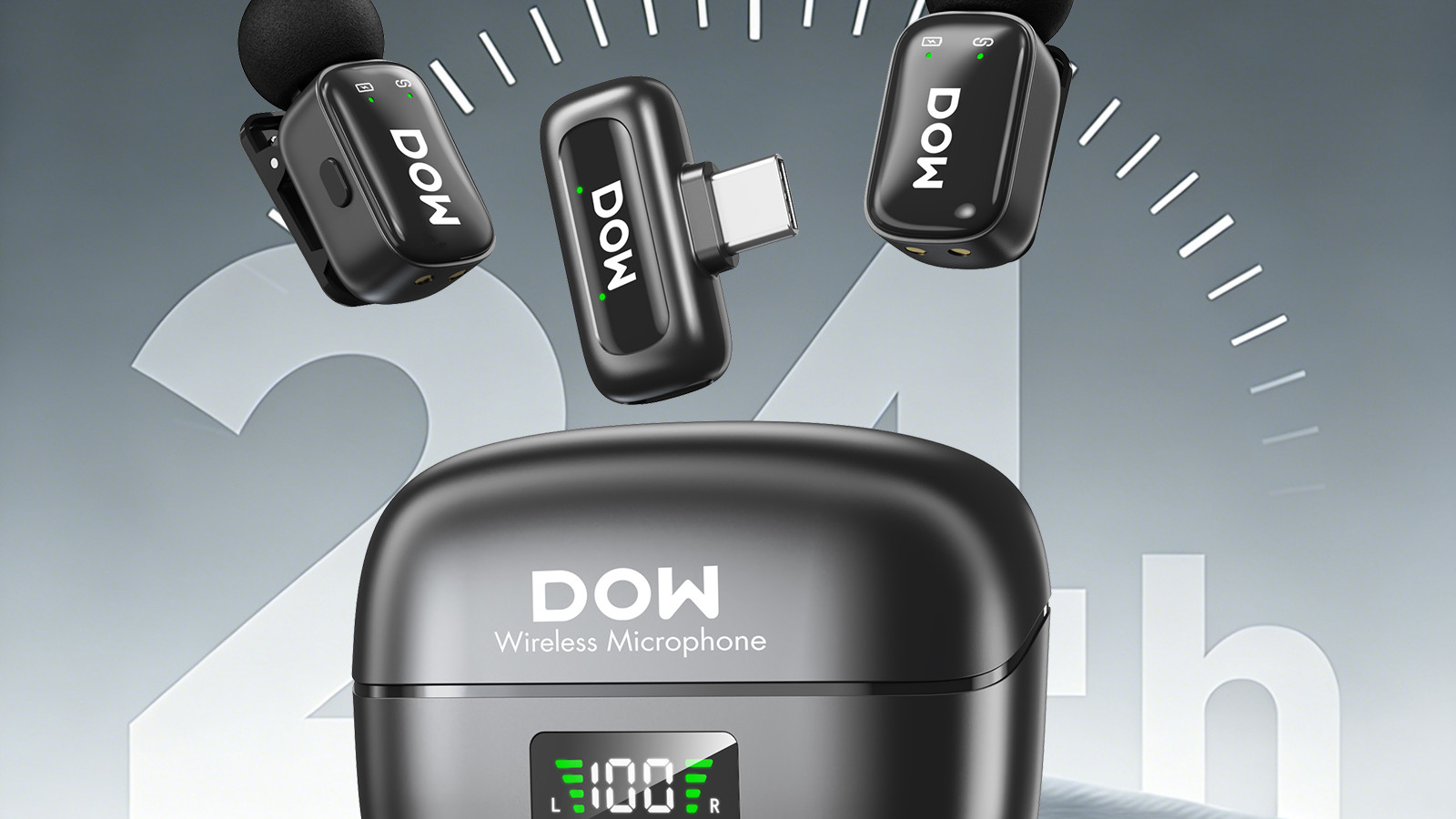 新品发布 | DOW多维领夹麦W80：绽放指尖，灵活切换