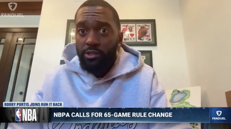 近日，雄鹿球员博比-波蒂斯在一档节目中谈到65场参赛门槛规则影响坎宁安评奖一事。