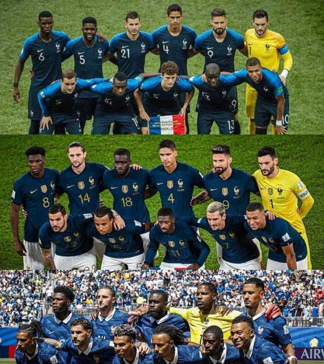 2018-2026连续三届世界杯，
法国队一冠一亚一殿总成绩最好，
阿根廷队一冠