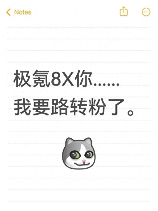 极氪8X你......我要路转粉了