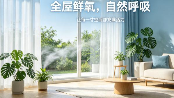 打破空间沉闷，让全屋呼吸自然鲜氧