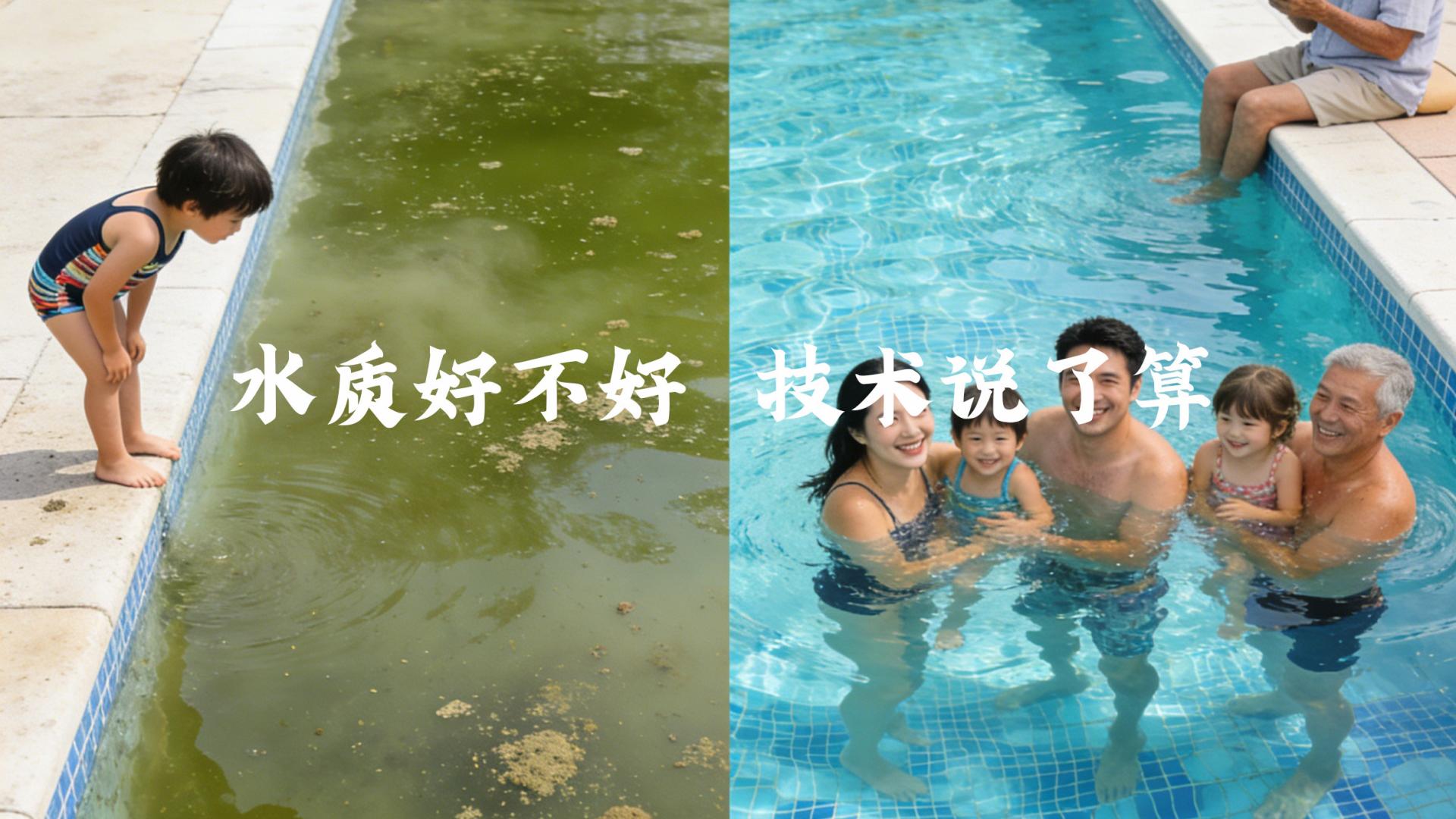夏天游泳怕水脏？2026年泳池水处理技术大升级，你家小区泳池跟上了吗？--金蓝海水处理设备