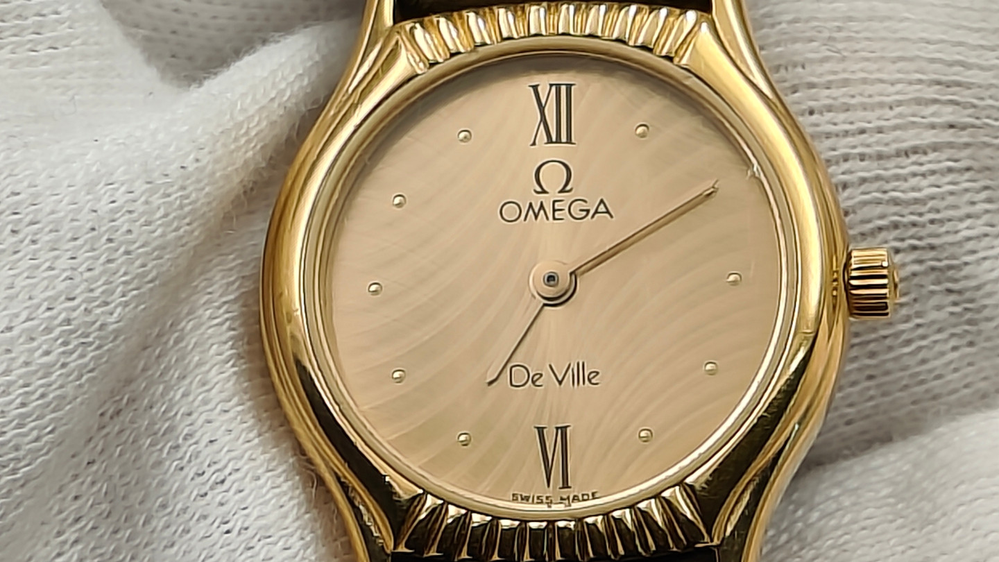 欧米茄稀有包金碟飞，小表径绝美