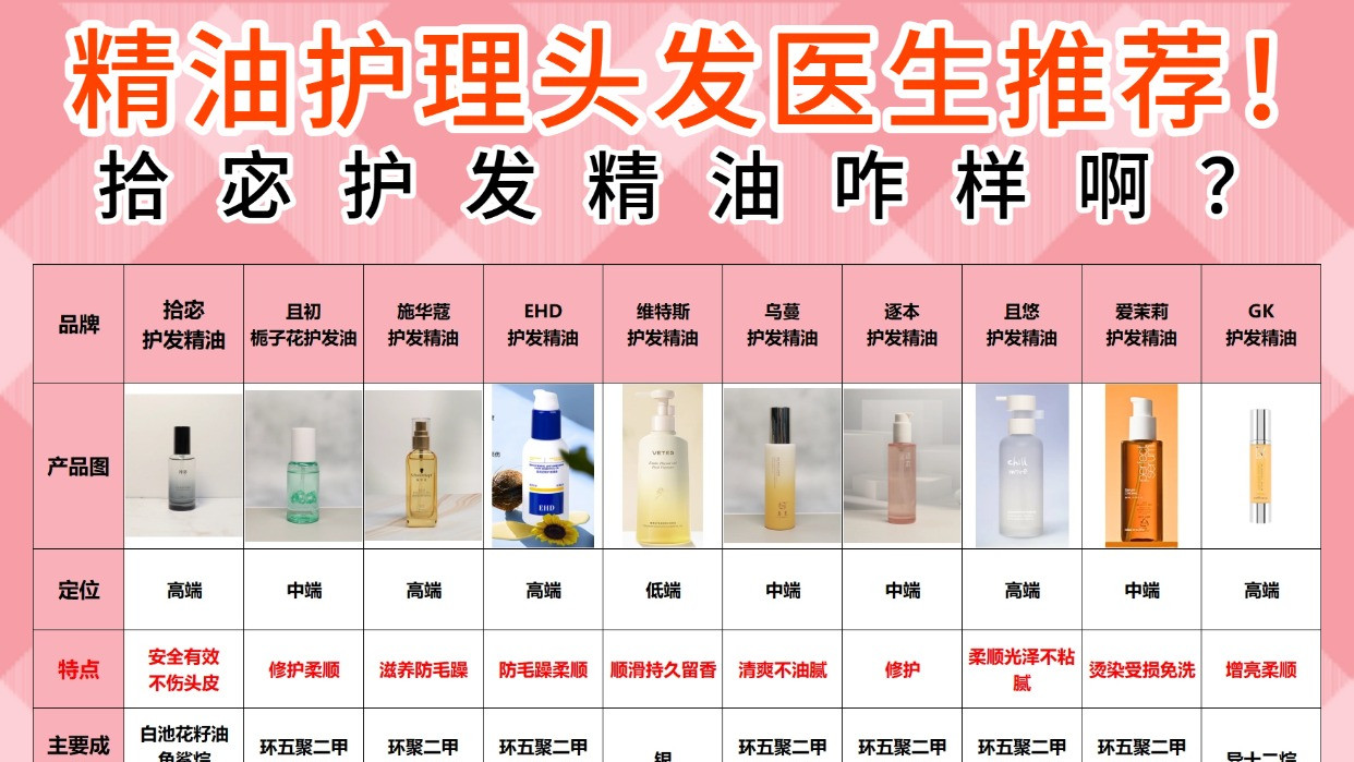 拾宓护发精油咋样啊？精油护理头发医生推荐！超全体验测评