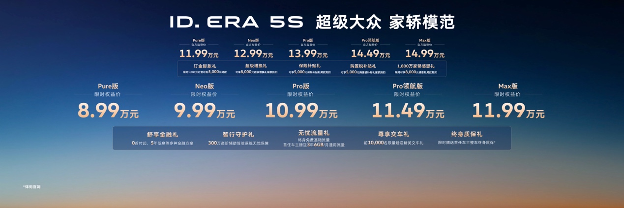 8万多的车也能既要又要 大众ID. ERA 5S重建A级车价