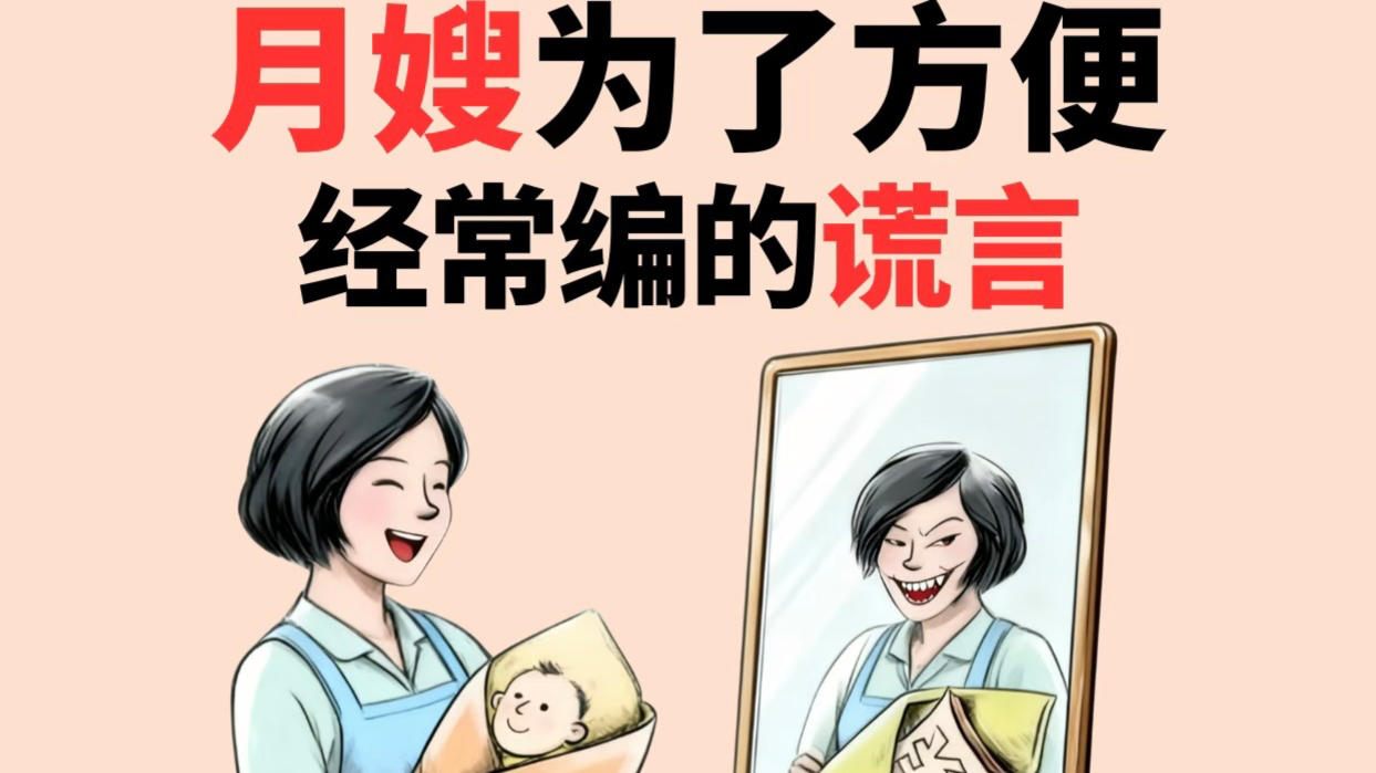 月嫂那些“为了孩子好”的谎话