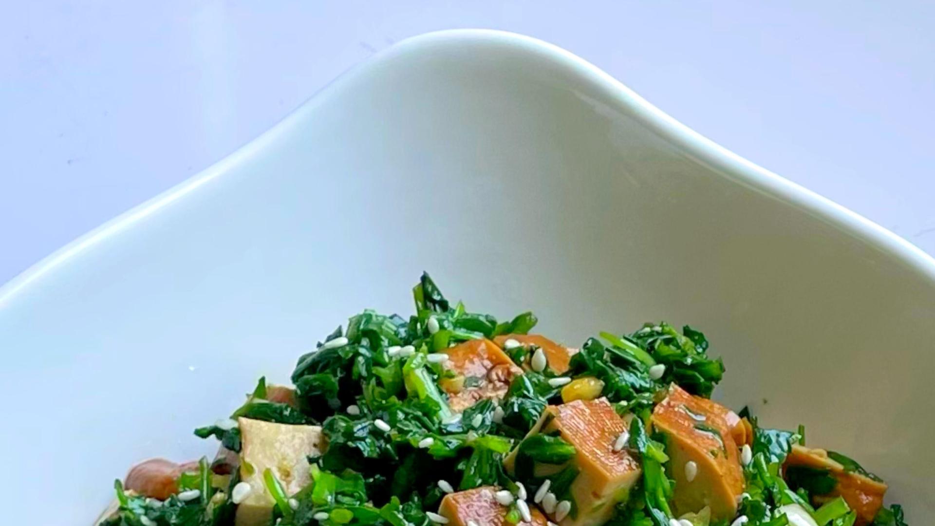 春日必吃！荠菜拌香干鲜掉眉